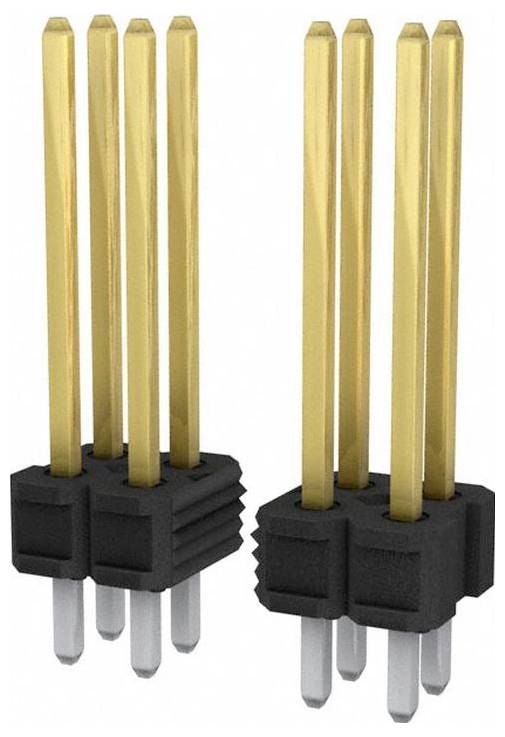 Ein Widerstand mit roten, roten, braunen und goldenen Bändern, die einen Widerstandswert von 220 Ohm mit einer Toleranz von 5% angeben.