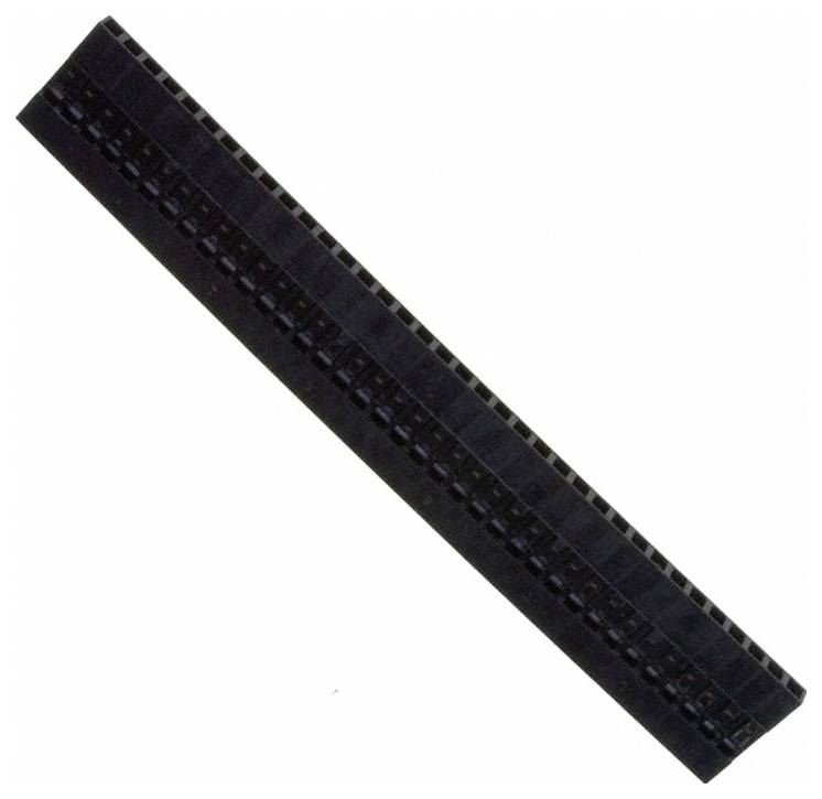 Ein schwarzes Kunststofflineal mit Zentimeter- und Zoll-Markierungen an den Kanten, nützlich zum genauen Messen von Objekten.