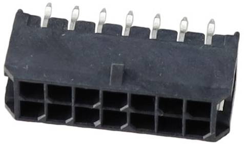 Großaufnahme eines 8-poligen schwarzen Steckers, der häufig in der Elektronik verwendet wird, mit Anschlüssen für Schaltkreisverbindungen.