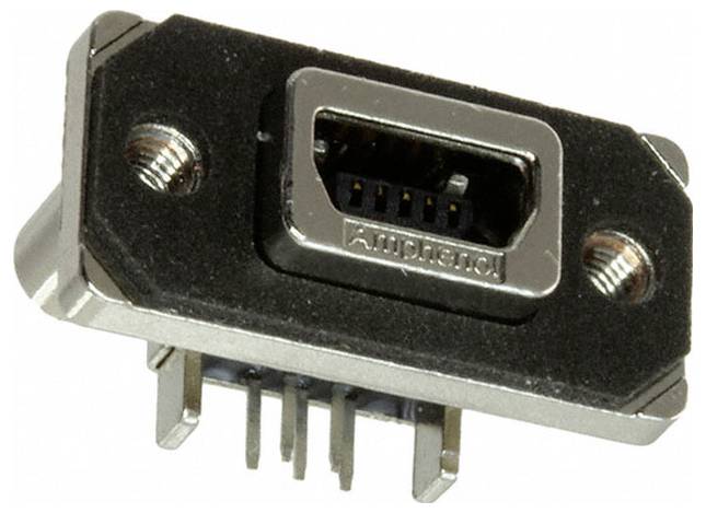 Nahaufnahme eines Metall-HDMI-Anschlussconnectors mit Stiften, verwendet zur Übertragung von hochauflösenden Video- und Audiosignalen.