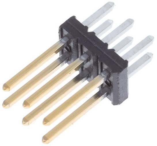 Verschiedene elektronische Stecker, einschließlich männlicher und weiblicher Stecker, dargestellt in unterschiedlichen Größen und Konfigurationen.