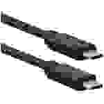 Roline USB-Kabel USB 3.2 Gen2x2 USB-C® Stecker 1.00m Schwarz Geschirmt 11.02.9071