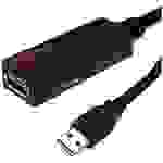 Roline USB-Kabel USB 3.2 Gen1 (USB 3.0 / USB 3.1 Gen1) USB-A Stecker, USB-A Buchse 20.00m Schwarz 12.04.1072
