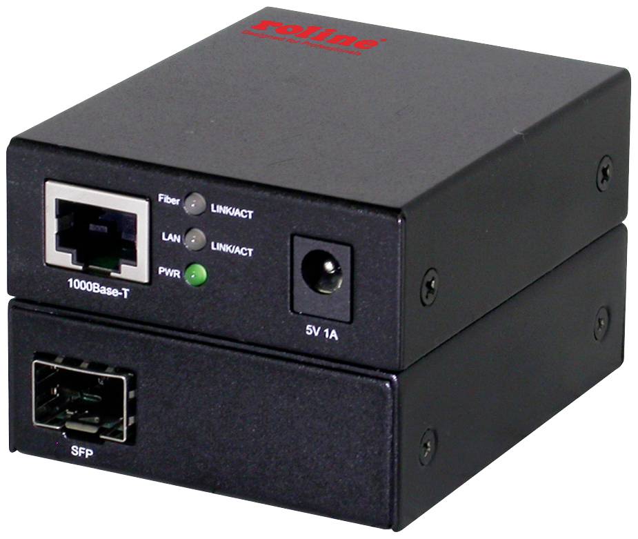 Roline 21.13.1174 SFP, LAN Netzwerk-Medienkonverter 10 / 100 / 1000 MBit/s