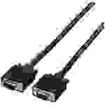 Value VGA Anschlusskabel VGA 15pol. Stecker 6.00m Schwarz 11.99.5256 doppelt geschirmt, schraubbar VGA-Kabel