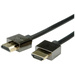Roline HDMI Anschlusskabel HDMI-A Stecker 2.00m Schwarz 11.04.5592 Geschirmt HDMI-Kabel
