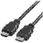 Value HDMI Anschlusskabel HDMI-A Stecker 1.00m Schwarz 11.99.5541 Geschirmt HDMI-Kabel