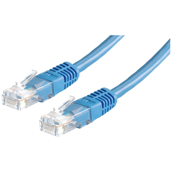 Roline 21.15.0554 RJ45 Netzwerkkabel, Patchkabel CAT 5e U/UTP 3.00m Blau 1St. Roline 21.15.0554 RJ45 Netzwerkkabel, Patchkabel CAT 5e U/UTP 3.00m Blau 1St.