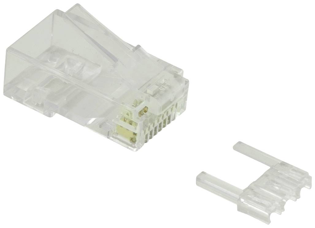 Value 21.99.3062 Modular Plug ungeschirmt, Kat.6 (Class E), 10 Stck 21.99.3062 Stecker, gerade Transparent 10St.