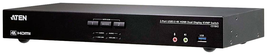 ATEN CS1842 KVM-Umschalter HDMI 4096 x 2160 Pixel