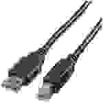 Roline USB-Kabel USB 2.0 USB-A Stecker, USB-B Stecker 1.80m Schwarz Geschirmt 11.02.8818