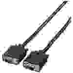 Roline VGA Anschlusskabel VGA 15pol. Stecker 6.00m Schwarz 11.04.5206 doppelt geschirmt, schraubbar VGA-Kabel