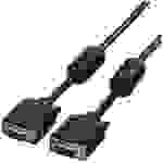 Roline VGA Anschlusskabel VGA 15pol. Stecker 20.00m Schwarz 11.04.5270 doppelt geschirmt, schraubbar, mit Ferritkern VGA-Kabel