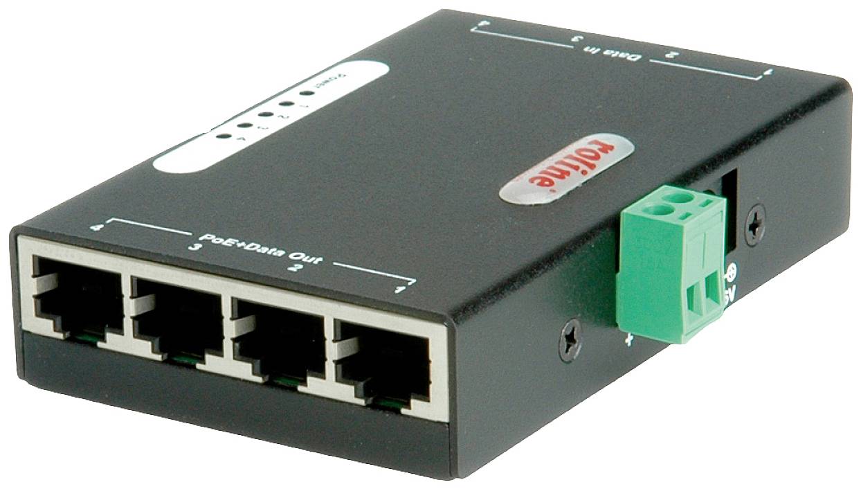 Roline 21.13.1198 PoE Injektor 10 / 100 / 1000 MBit/s IEEE 802.3af (12.95 W)