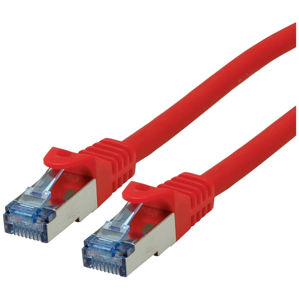 Roline 21.15.2810 RJ45 Netzwerkkabel, Patchkabel CAT 6a S/FTP 0.50m Rot 1St. Roline 21.15.2810 RJ45 Netzwerkkabel, Patchkabel CAT 6a S/FTP 0.50m Rot 1St.