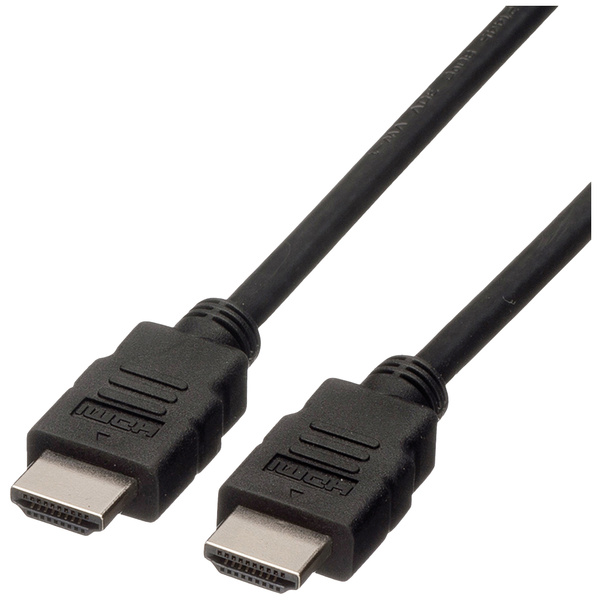 Roline HDMI Anschlusskabel HDMI-A Stecker 5.00m Schwarz 11.04.5735 Geschirmt HDMI-Kabel
