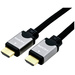 Roline HDMI Anschlusskabel HDMI-A Stecker 1.00m Schwarz, Silber 11.04.5850 doppelt geschirmt HDMI-Kabel