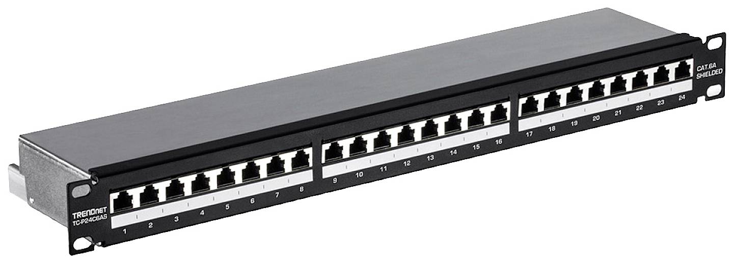 TrendNet TC-P24C6AS 24 Port Netzwerk-Patchpanel 483 mm (19") CAT 6a