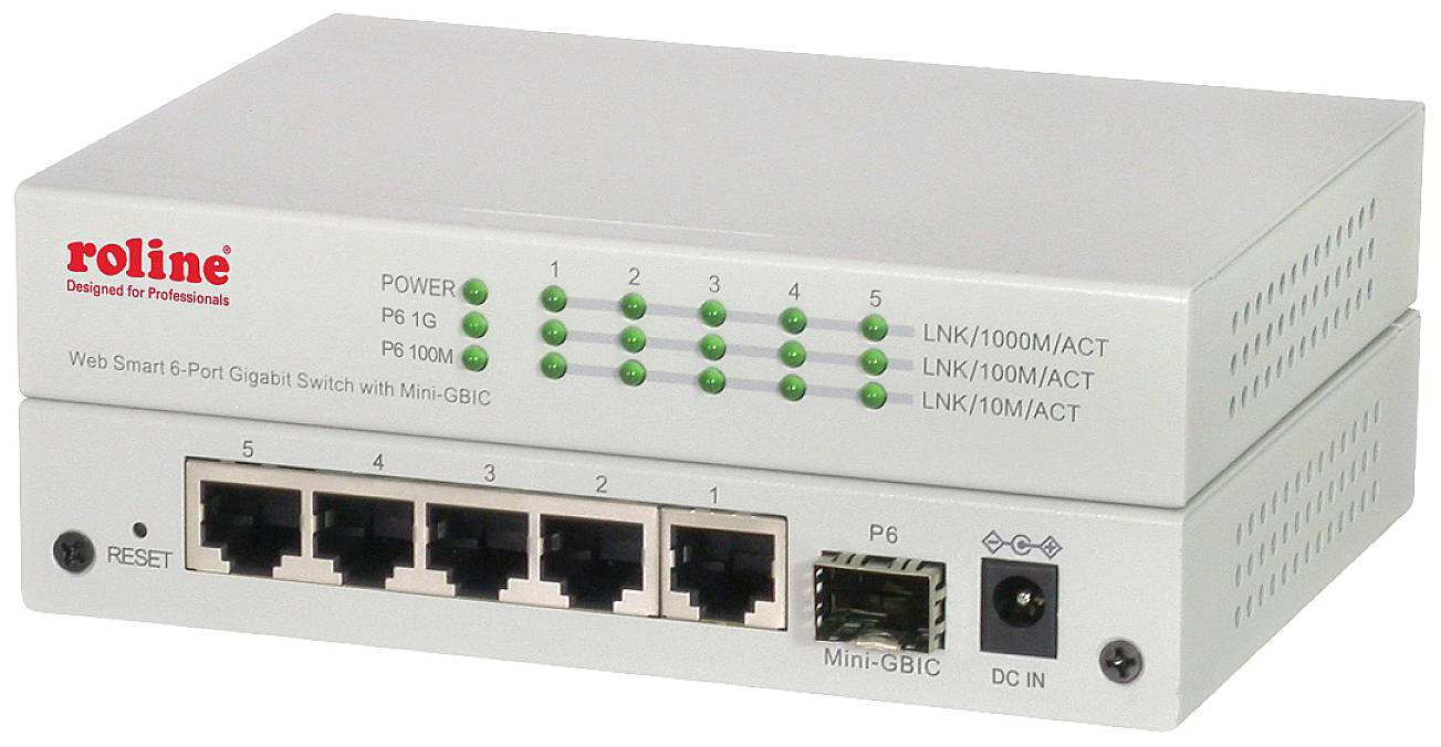 Roline 21.14.3523 Netzwerk Switch 10 / 100 / 1000 MBit/s