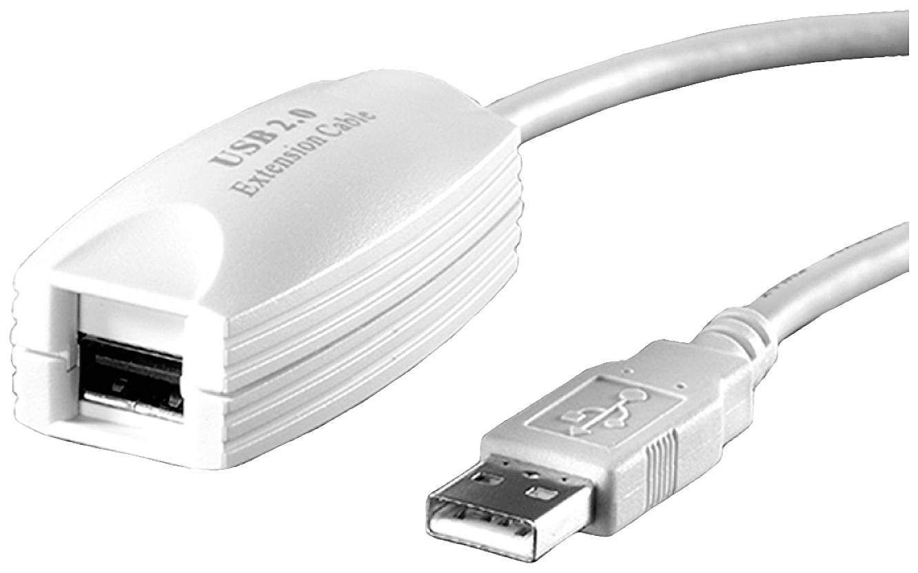 USB 2.0-Verlängerungskabel mit männlichem und weiblichem Anschluss. Ideal zur Erweiterung der Reichweite von USB-Geräten.