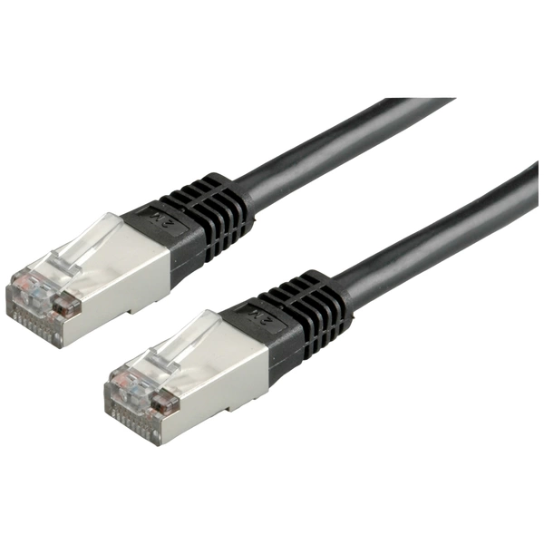 Roline 21.15.0185 RJ45 Netzwerkkabel, Patchkabel CAT 5e F/UTP 0.50m Schwarz Roline 21.15.0185 RJ45 Netzwerkkabel, Patchkabel CAT 5e F/UTP 0.50m Schwarz