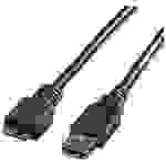 Roline USB-Kabel USB 3.2 Gen1 (USB 3.0 / USB 3.1 Gen1) USB-A Stecker, USB-Micro-B 3.0 Stecker 0.80m Schwarz Geschirmt 11.02.8873