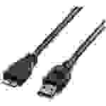 Roline USB-Kabel USB 3.2 Gen1 (USB 3.0 / USB 3.1 Gen1) USB-A Stecker, USB-Micro-A Stecker 2.00m Schwarz Geschirmt 11.02.8874