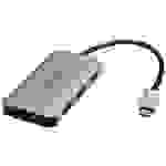 Roline 14.02.5038 3 Port USB-Kombi-Hub Silber