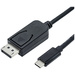 Roline USB-C® / DisplayPort Adapter USB-C® Stecker, DisplayPort Stecker 1.00m Schwarz 11.04.5835 USB-C®-Displaykabel