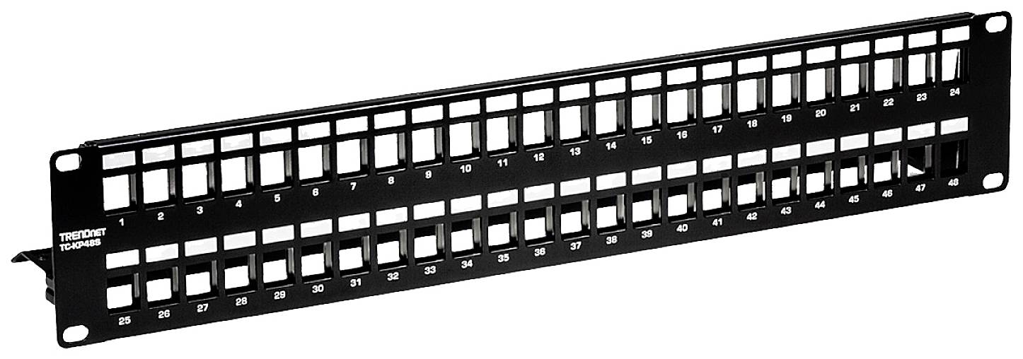 TrendNet TC-KP48S 48 Port Netzwerk-Patchpanel 483 mm (19") CAT 6a