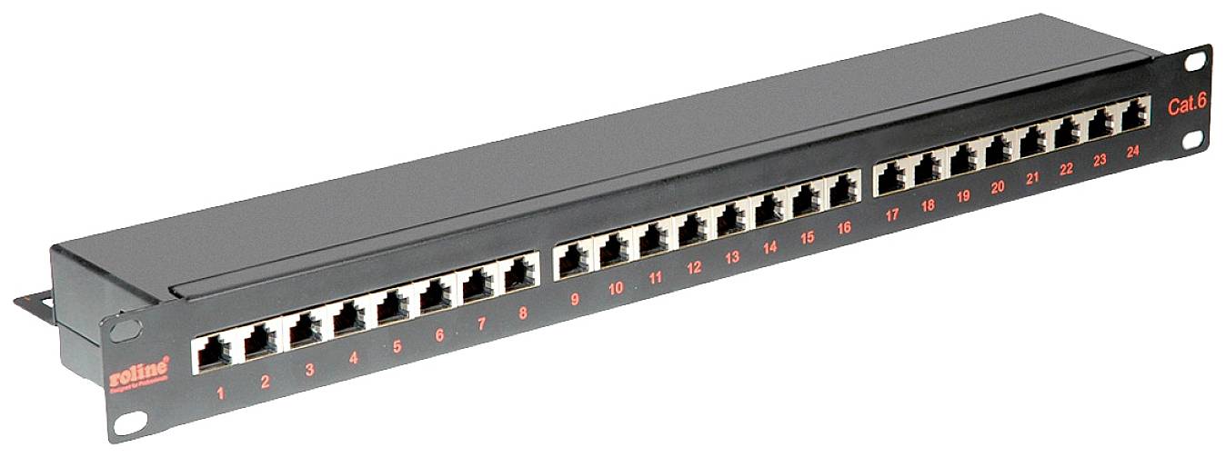 Roline 26.11.0361 24 Port Netzwerk-Patchpanel 483 mm (19") CAT 6 1 HE