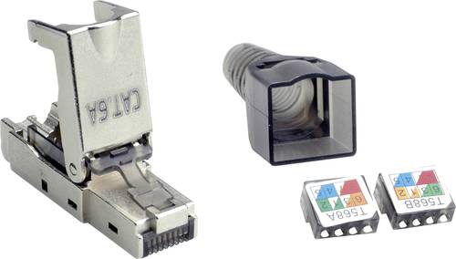 Value 26.99.0373 feldkonfektionierbarer RJ-45 Stecker Kat.6A (Class EA), STP 26.99.0373 Silbe