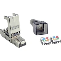 Value 26.99.0373 feldkonfektionierbarer RJ-45 Stecker Kat.6A (Class EA), STP 26.99.0373 Silber 1St. Value 26.99.0373 feldkonfektionierbarer RJ-45 Stecker Kat.6A (Class EA), STP 26.99.0373 Silber 1St.