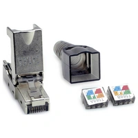 Value 26.99.0373 feldkonfektionierbarer RJ-45 Stecker Kat.6A (Class EA), STP 26.99.0373 Silber 1St. Value 26.99.0373 feldkonfektionierbarer RJ-45 Stecker Kat.6A (Class EA), STP 26.99.0373 Silber 1St.