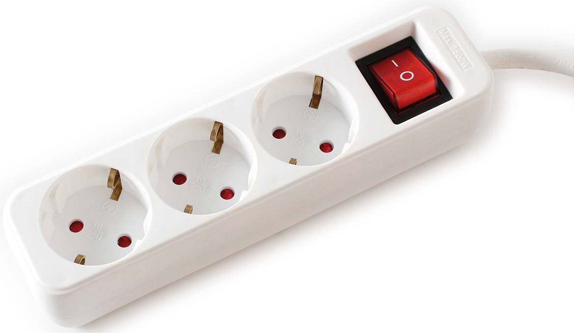 Value 19.99.1079 Steckdosenleiste mit Schalter Weiß Schutzkontakt 1 St.