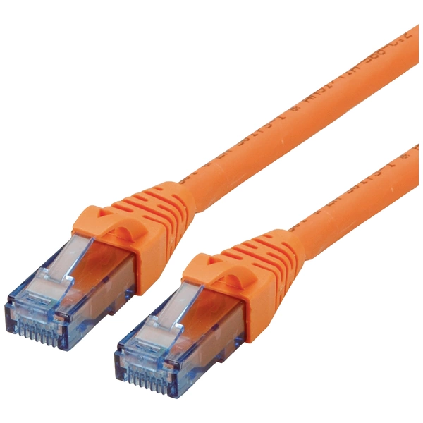 Roline 21.15.2775 RJ45 Netzwerkkabel, Patchkabel CAT 6a U/UTP 5.00m Orange, Weiß 1St. Roline 21.15.2775 RJ45 Netzwerkkabel, Patchkabel CAT 6a U/UTP 5.00m Orange, Weiß 1St.
