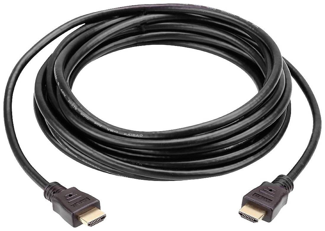 ATEN HDMI Anschlusskabel HDMI-A Stecker 20.00m Schwarz 2L-7D20H 4K UHD, Geschirmt HDMI-Kabel