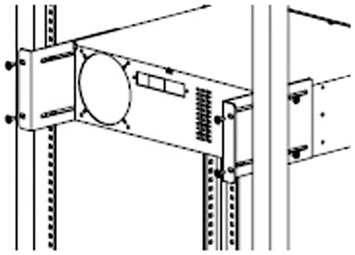 Roline 19.40.2175 19 Zoll Rackeinbausatz 2 HE Grau