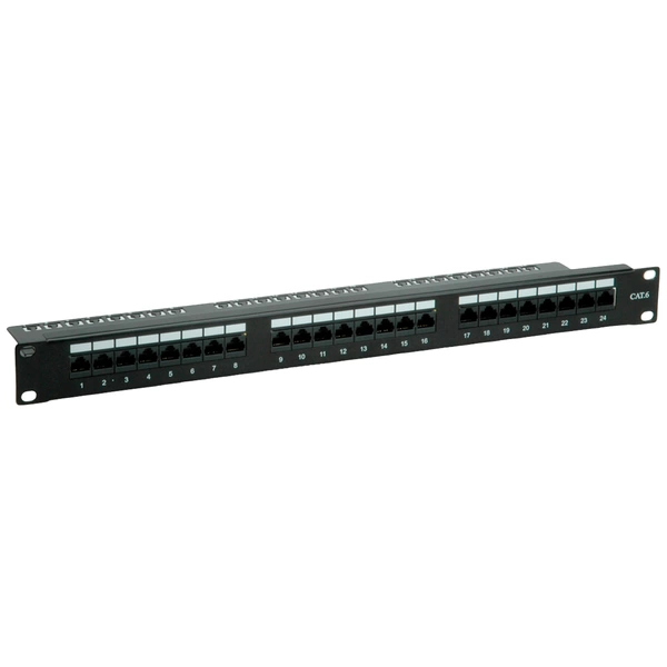 Value 26.99.0362 24 Port Netzwerk-Patchpanel 483mm (19") CAT 6 1 HE Value 26.99.0362 24 Port Netzwerk-Patchpanel 483mm (19") CAT 6 1 HE