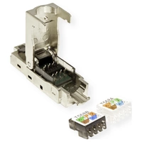 Value 26.99.0371 feldkonfektionierbarer RJ-45 Stecker Kat.6 (Class E), STP 26.99.0371 Silber 1St. Value 26.99.0371 feldkonfektionierbarer RJ-45 Stecker Kat.6 (Class E), STP 26.99.0371 Silber 1St.