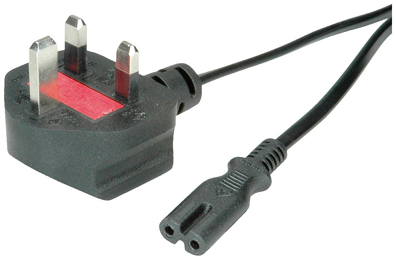 Value 19.99.2017 Strom Anschlusskabel Schwarz 1.80m