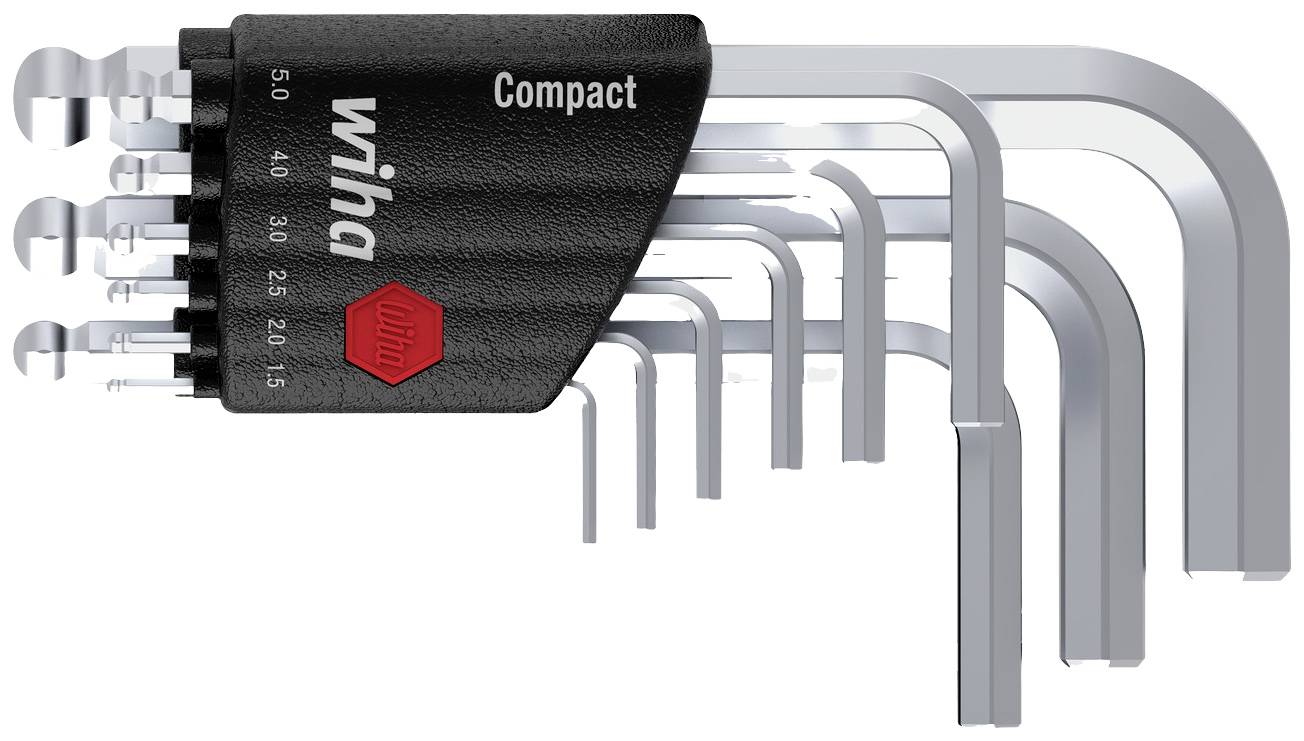 Wiha Sechskant Winkelschraubendreher-Set 1.5 mm, 2 mm, 2.5 mm, 3 mm, 4 mm, 5 mm, 6 mm, 8 mm, 10 mm