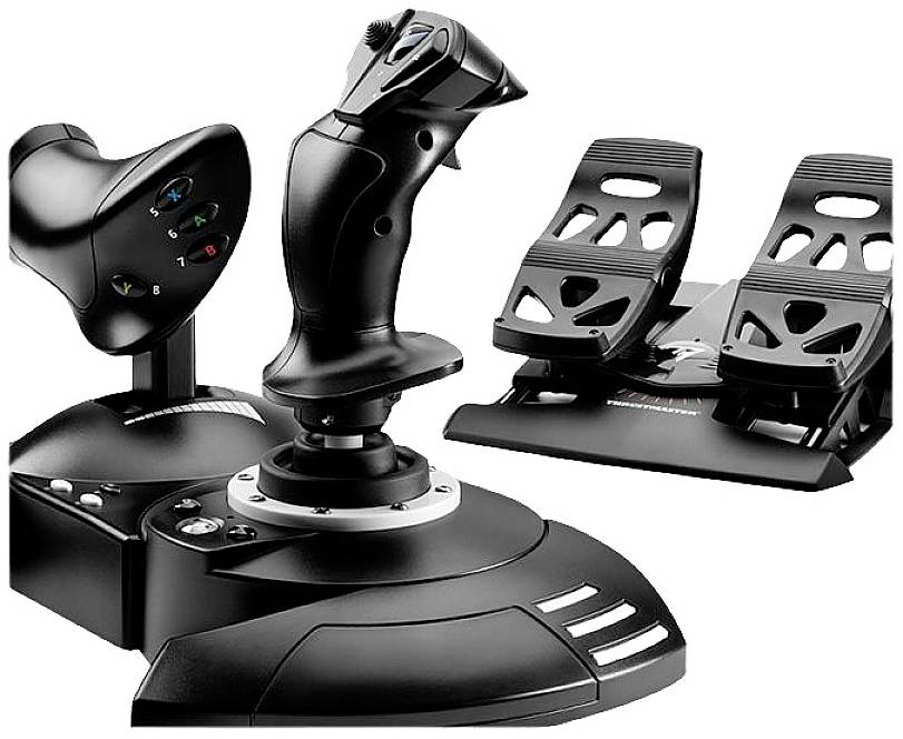 Thrustmaster T-Flight Full Kit Xbox Serie X/S Joystick USB PC, Xbox One S, Xbox Series X, Xbox One Schwarz