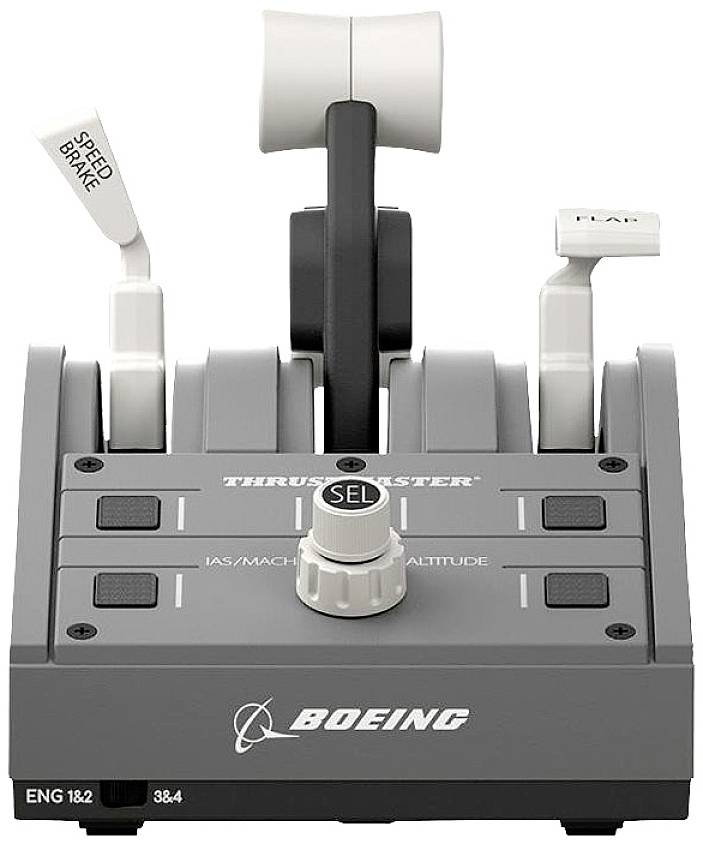 Thrustmaster TCA Quadrant Boeing Edition Flugsimulator-Controller USB PC, Xbox One, Xbox One S, Xbox Series X Schwarz