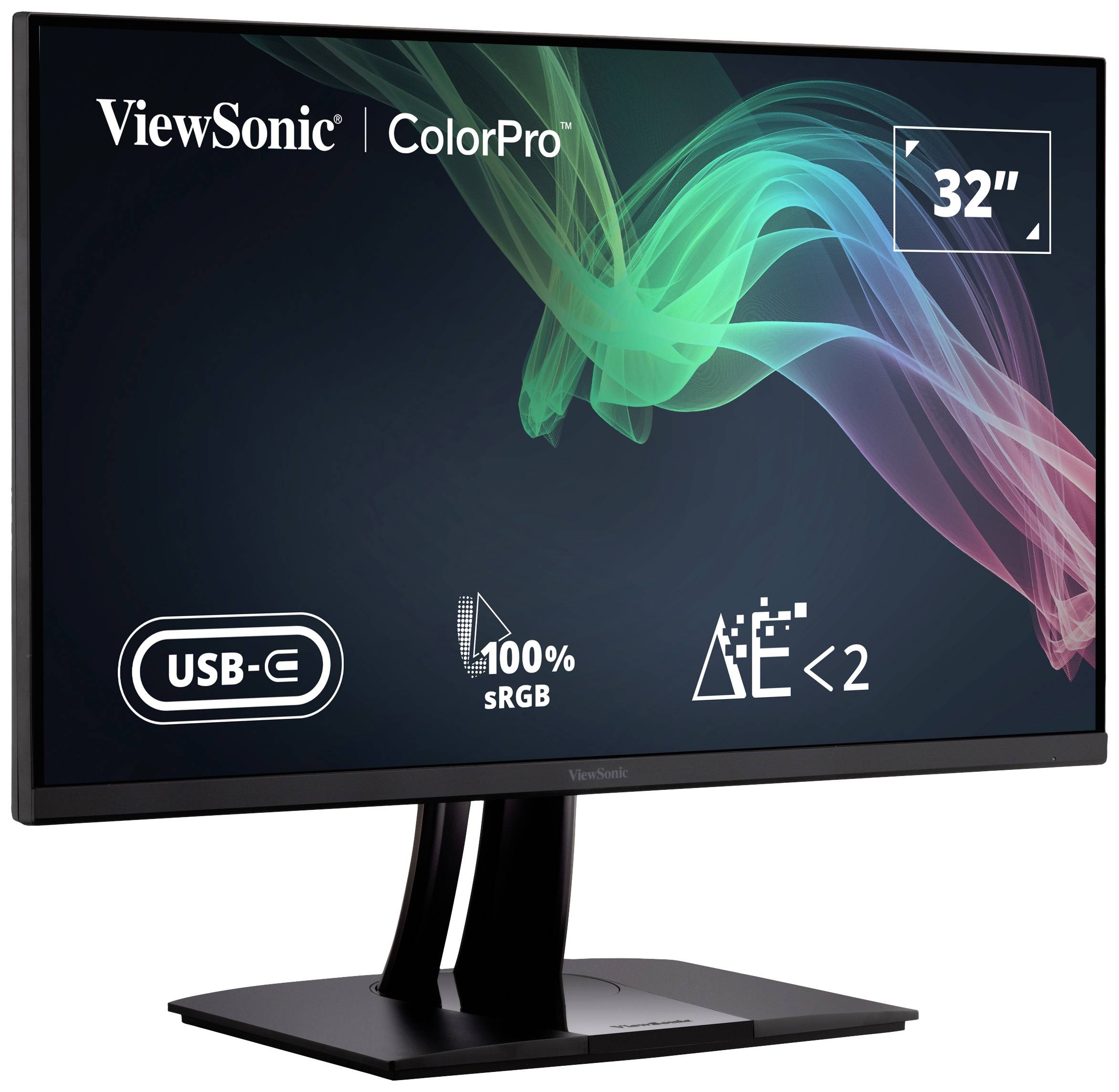 Viewsonic VP3256-4K LED-Monitor EEK G (A - G) 80cm (31.5 Zoll) 3840 x 2160 Pixel 16:9 DisplayPort, HDMI®, USB-C® IPS LED