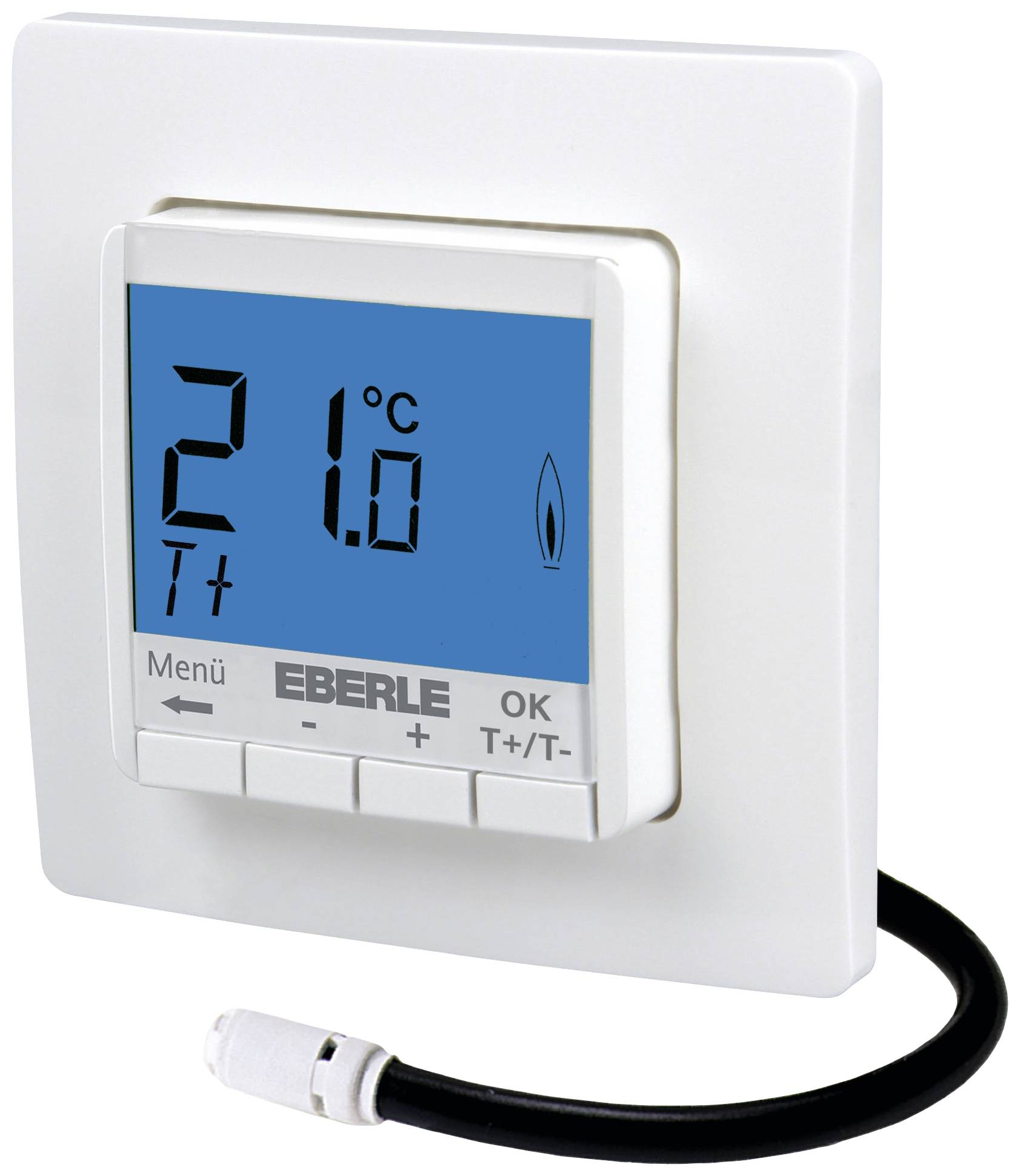 Eberle 527816355100 FIT np 3F bl Raumthermostat Unterputz Heizen, Bodentemperatur 1St.