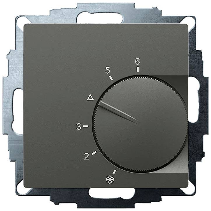 Eberle 191810154302 UTE 1001-Anthrazit-55 Raumthermostat Unterputz Heizen 1 St.