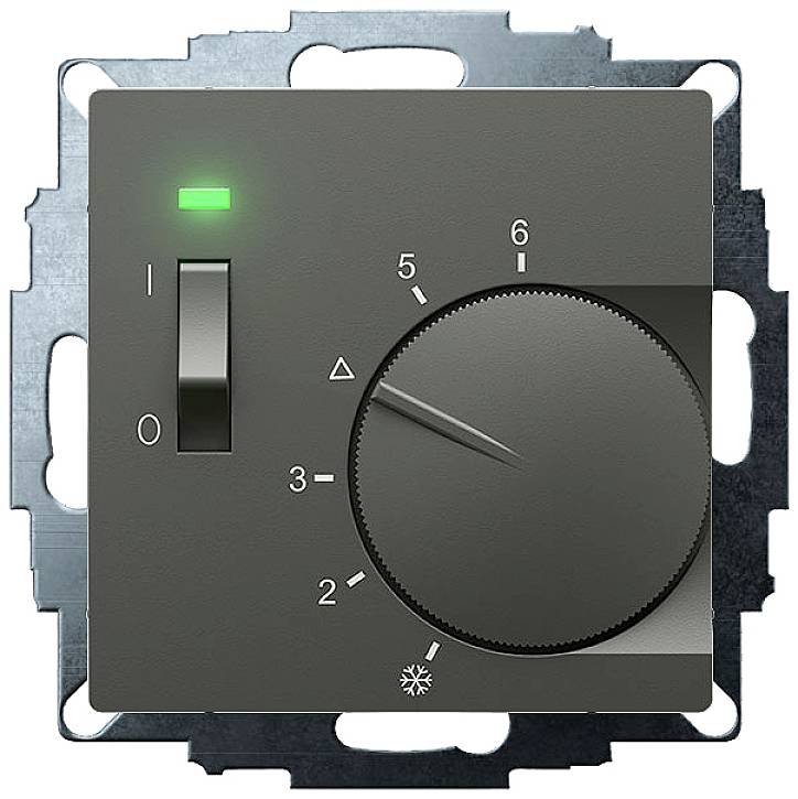 Eberle 191811154302 UTE 1011-Anthrazit-55 Raumthermostat Unterputz Heizen 1 St.