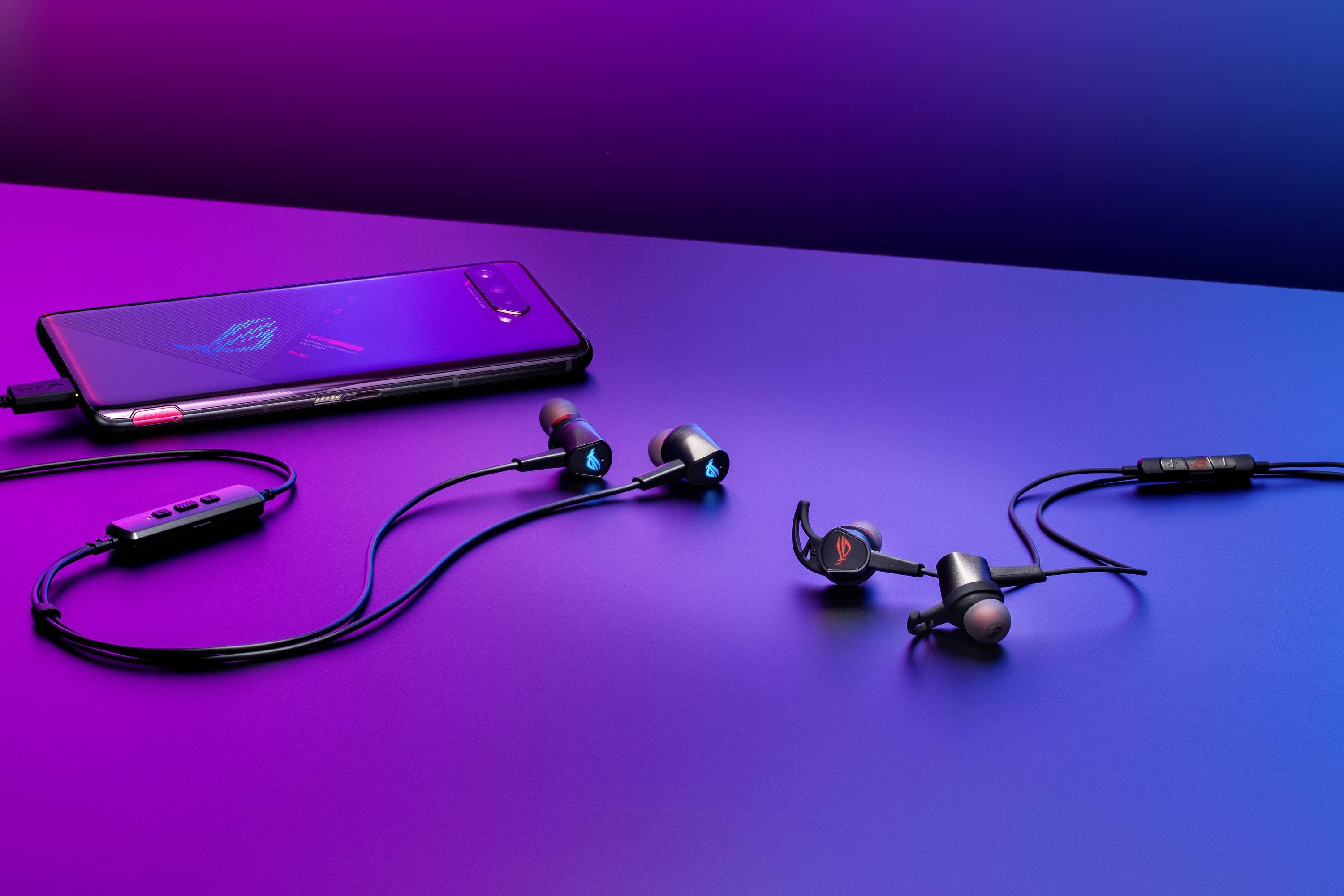 Asus ROG Cetra Core II In Ear Headset kabelgebunden Stereo Schwarz/Rot Lautstärkeregelung Gaming