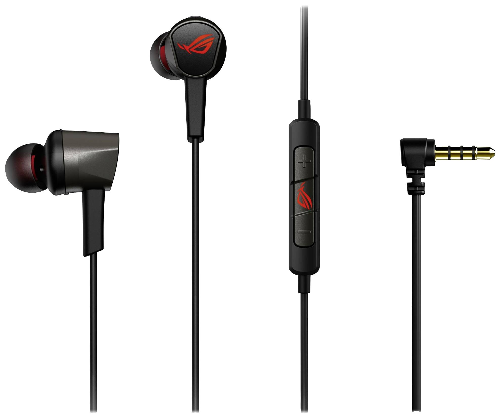 Asus ROG Cetra Core II In Ear Headset kabelgebunden Stereo Schwarz/Rot Lautstärkeregelung Gaming